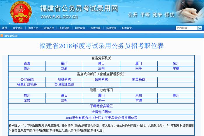 福建教育局公务员岗位