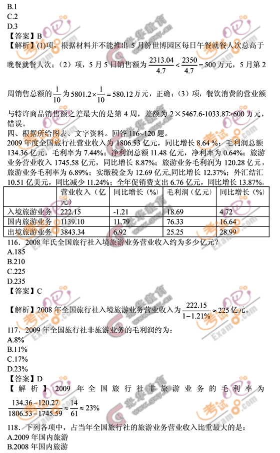 行测试卷全套真题