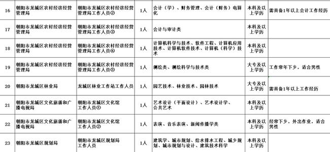 北京朝阳事业单位招聘公告发布